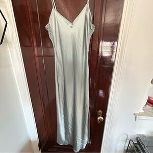 House of Harlow 1960 Teal Maxi Dress with Lace Detailing Medium